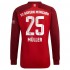 Camisola Bayern de Munique Thomas Muller 25 Equipamento Primeiro 2021-2022 Manga Comprida